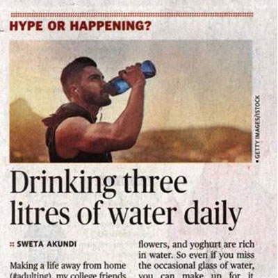 Benefits of drinking water - The Hindu