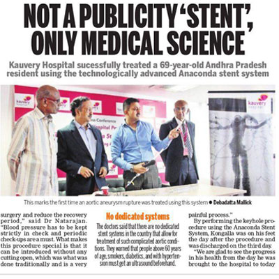 Not a publicity stent only medical science - The New Indian Express