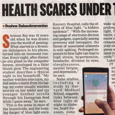 Health Scares Under Blue Light - The New Indian Express News