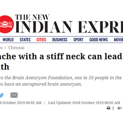 Headache with a stiff neck can lead to death - The New Indian Express