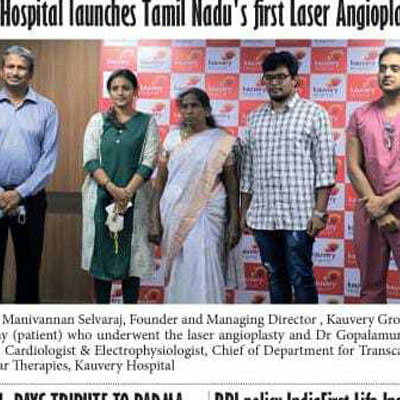 Launch of South India's First Laser Angioplasty Centre - Southern Mail 