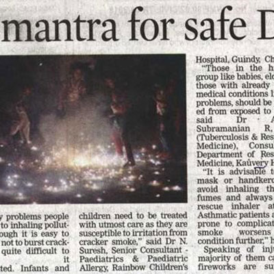 Caution mantras for safe Deepavali - Deccan Chronicle