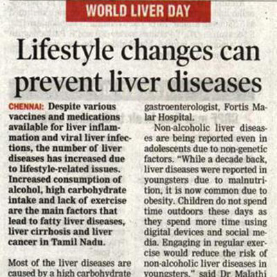Lifestyle changes can prevent liver diseases - DT Next