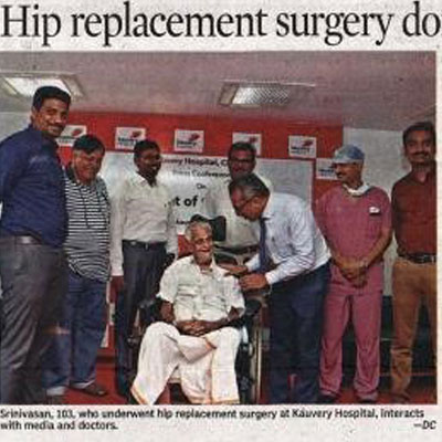 Hip Replacement for a 103 year old - Deccan Chronicle