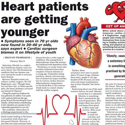 Heart paients are getting younger - News Today