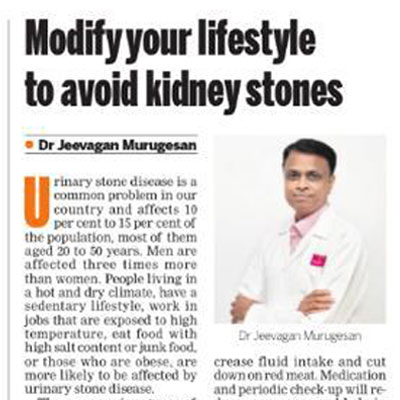 Modify your lifestyle to avoid kidney stones - The New Indian Express