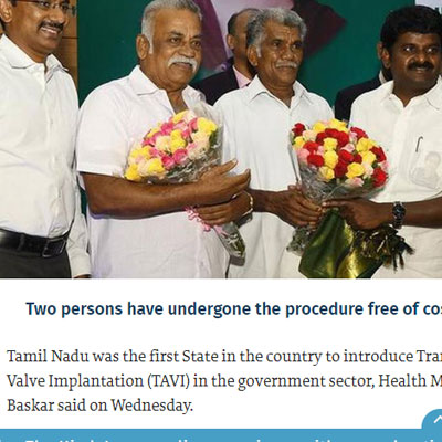 Introduce TAVI in govt. hospital - The Hindu