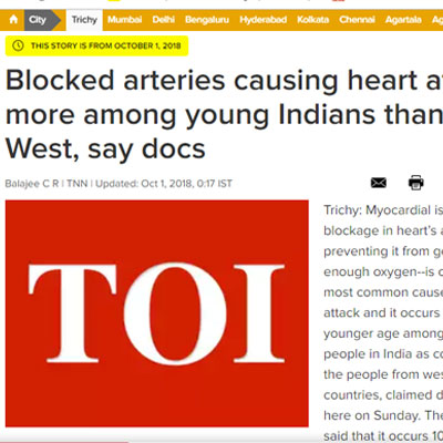 Blocked arteries causing heart attack - Times of Inidia