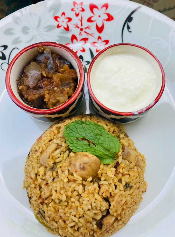 Mushroom Biryani