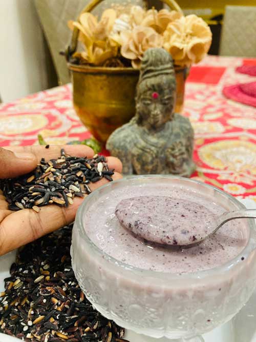 Kavuni Rice Payasam/Black Rice Kheer