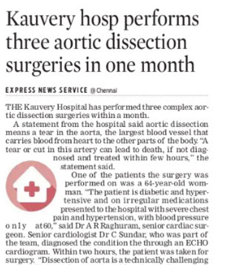 Three successful aortic dissection