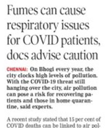 Pollution due to Bhogi-Industry Story