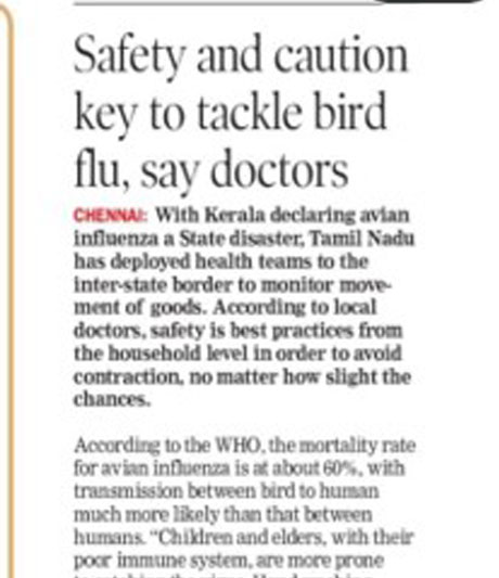 Tackling Bird Flu-Industry Story