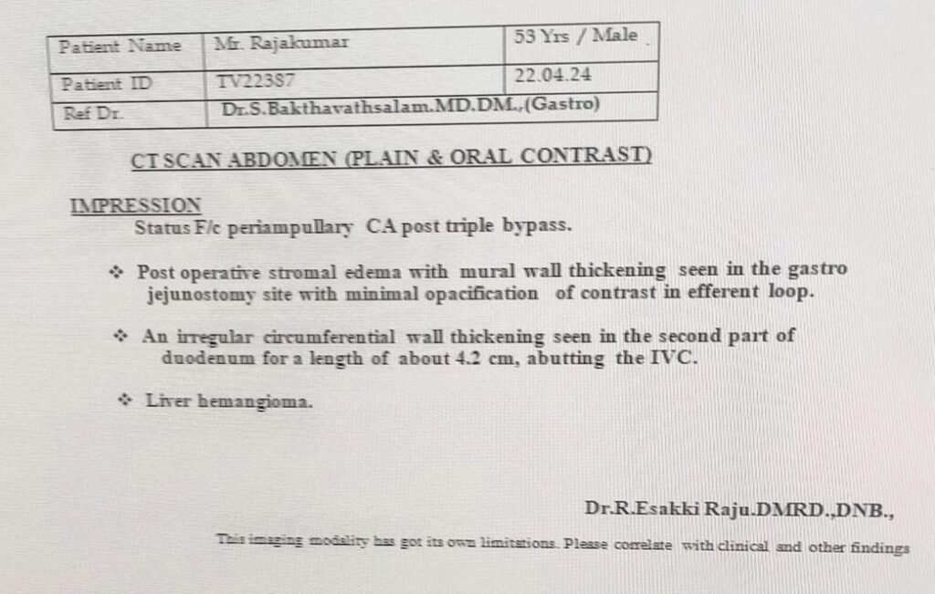 Triple Bypass Case Report – Complex GI Surgery | Kauvery Hospital ...